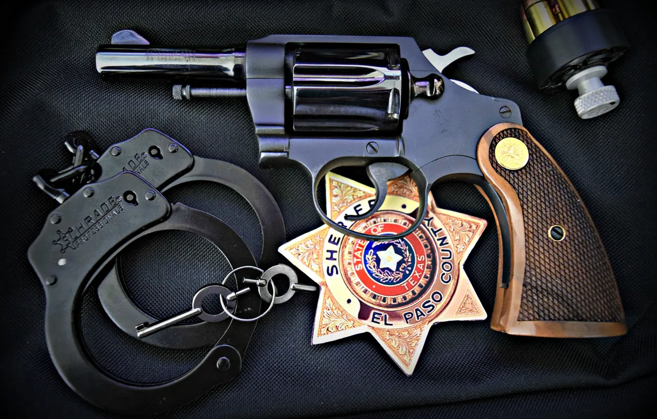 Photo wallpaper icon, handcuffs, Colt, Detective Special