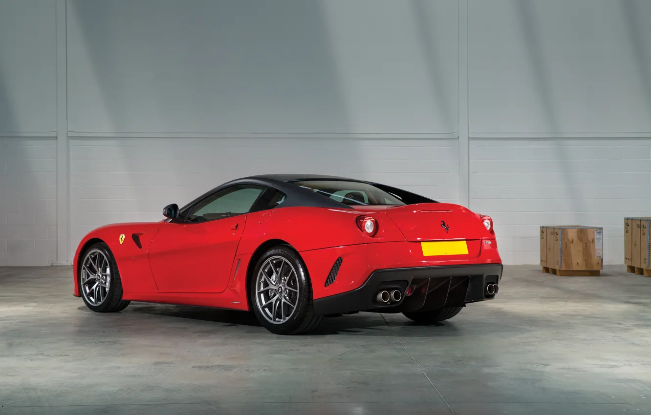 Photo wallpaper Ferrari, 599, Ferrari 599 GTO, rear view