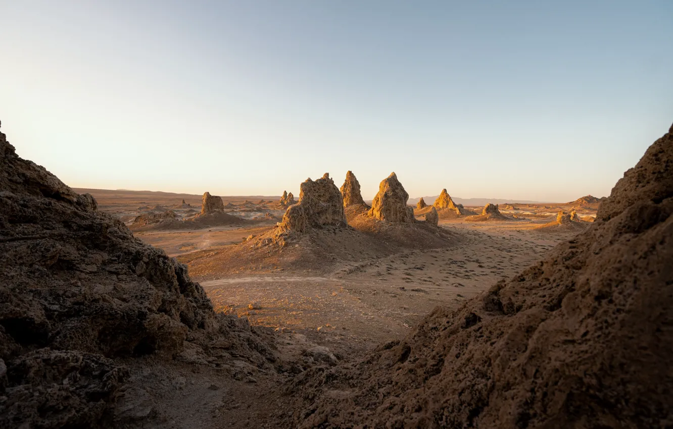 Photo wallpaper stones, rocks, desert