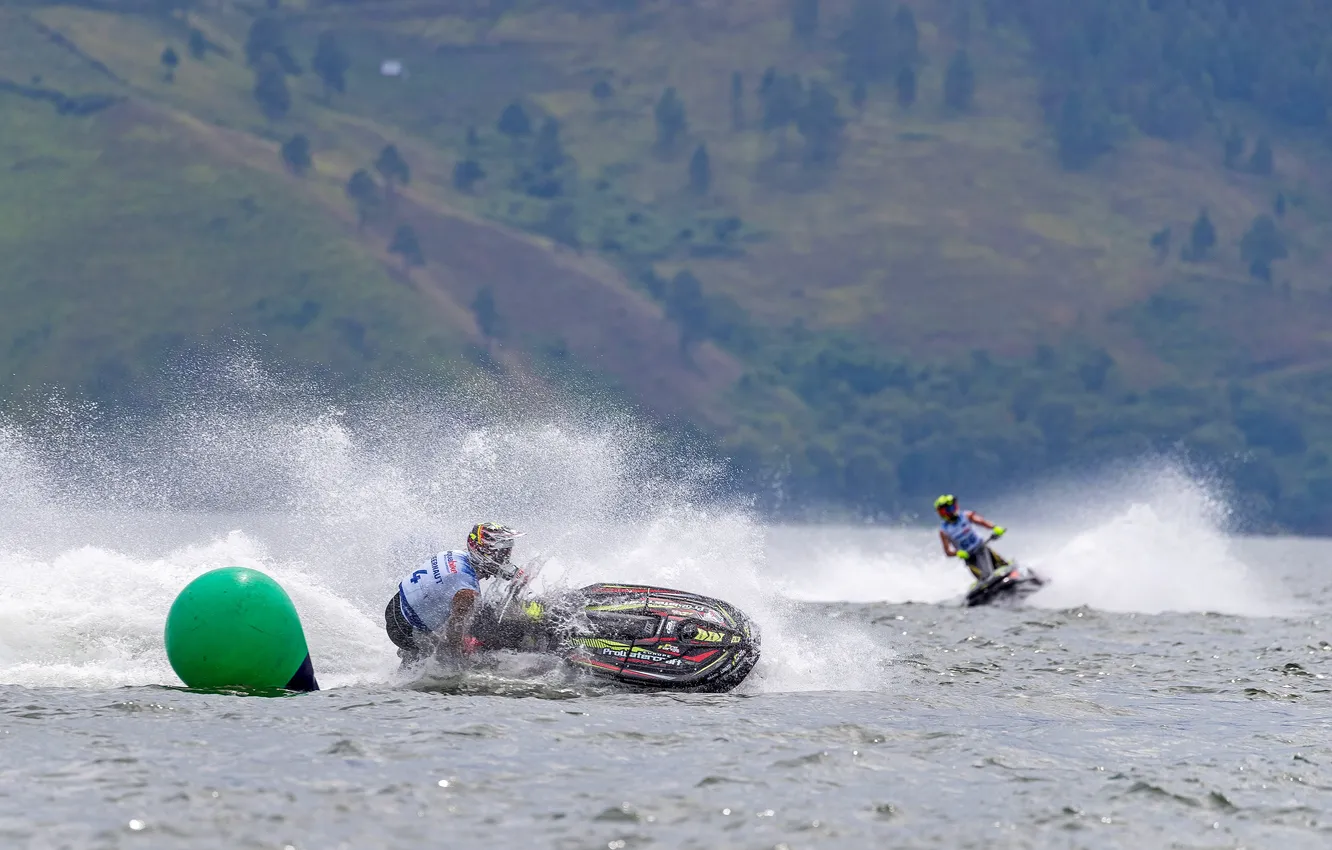 Photo wallpaper race, boat, speed