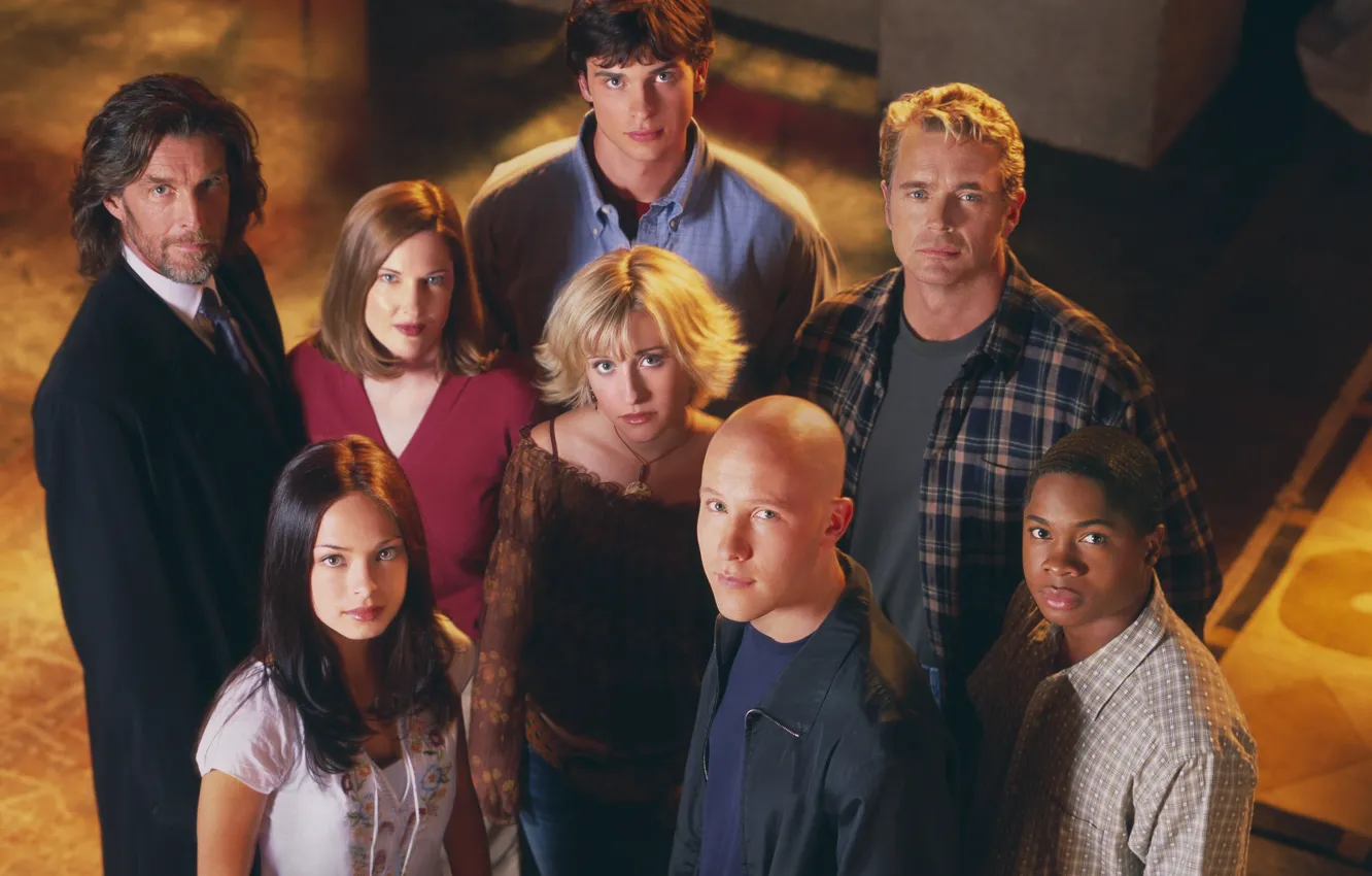 Photo wallpaper Tom Welling, Smallville, Allison Mack, Smallville, Tom Welling, Clark Kent, Martha Kent, Pete Ross