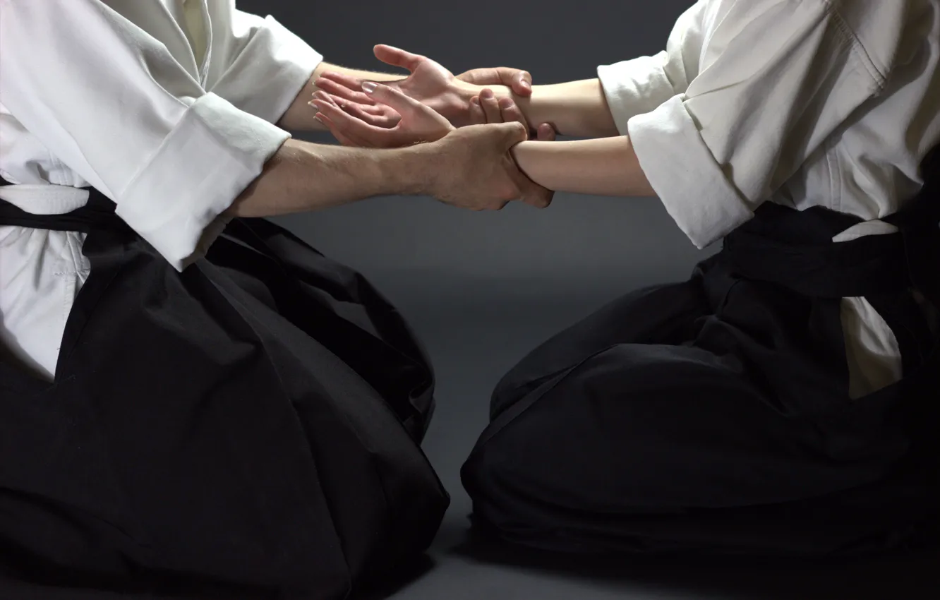 Photo wallpaper hands, Aikido, hakama, Ivashkina, Ntgfa