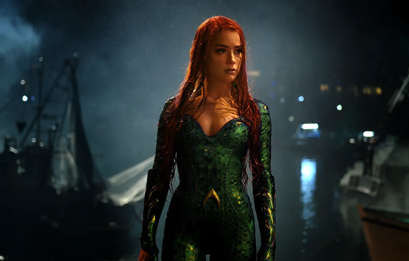 Photo wallpaper Amber Heard, DC Comics, Aquaman, Mera