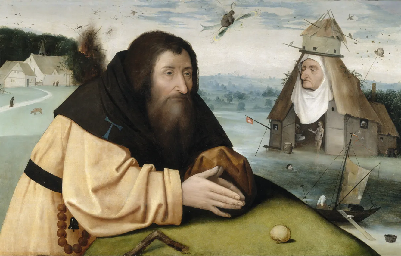 Photo wallpaper The Temptation Of St. Anthony, Hieronymus BOSCH, 1500-1510
