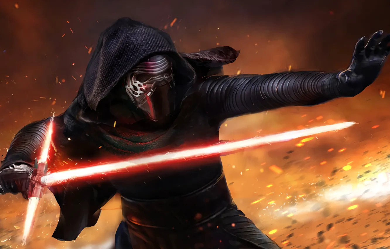 Photo wallpaper Star Wars, movie, Star Wars Episode VII: The Force Awakens, Kylo Ren