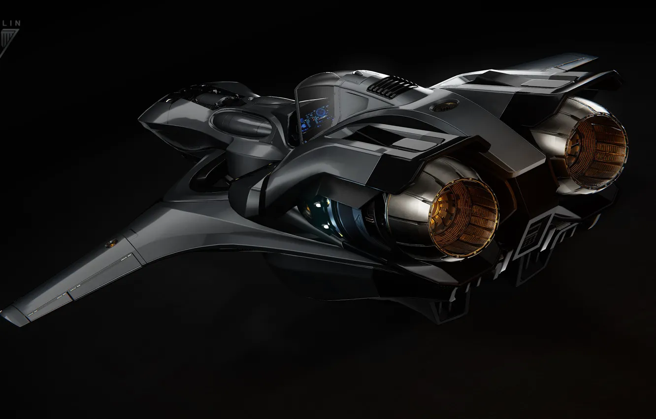 Photo wallpaper space ship, Merlin, star citizen