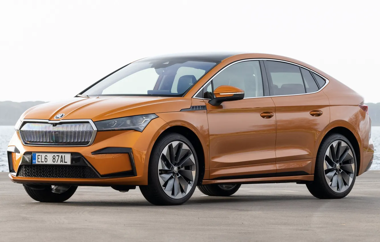 Photo wallpaper exterior, 2022, Coupe iV, Skoda Enyaq