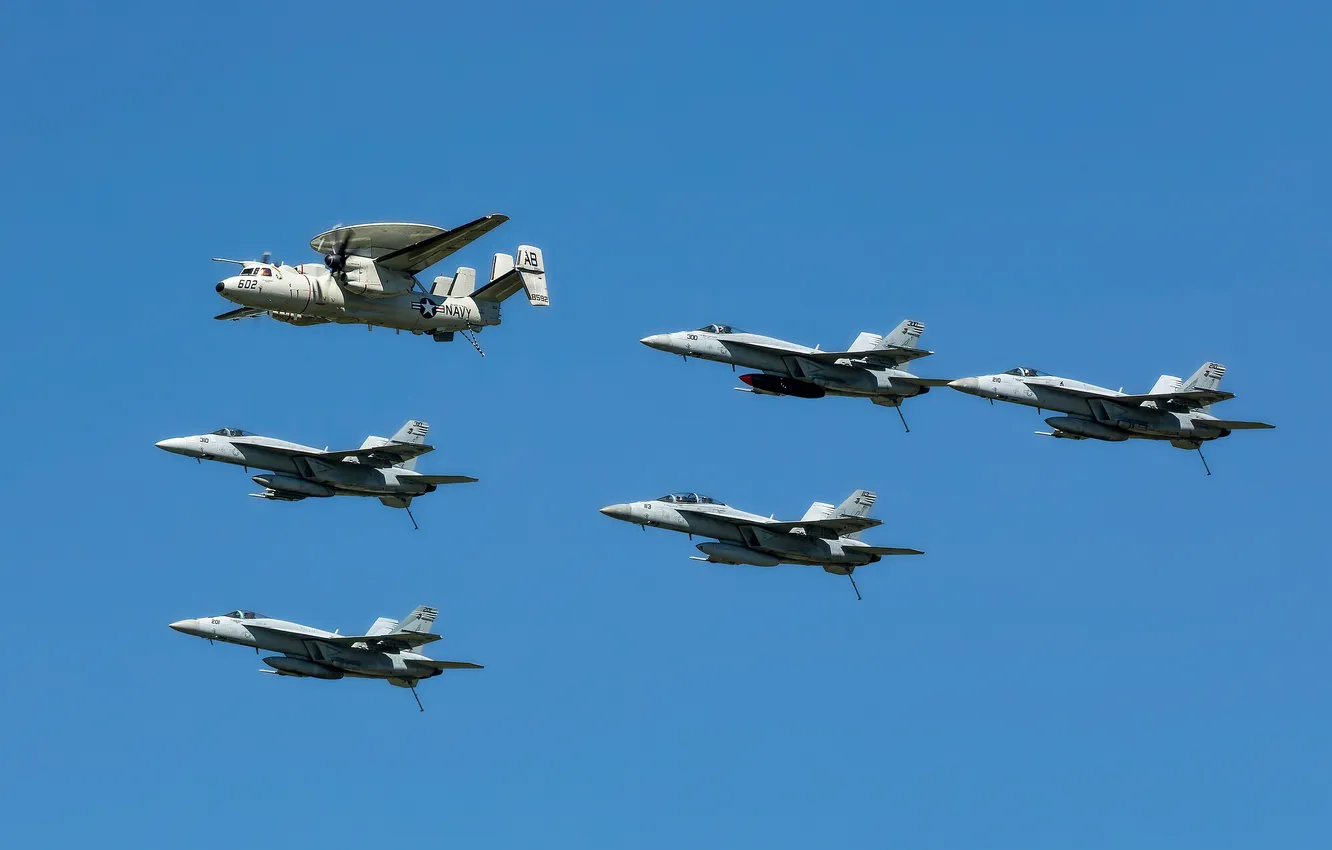 Photo wallpaper the sky, the plane, Stroy, Combat aircraft