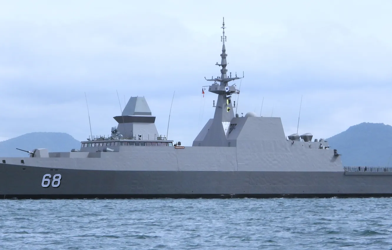 Photo wallpaper France, frigate, RSS Formidable