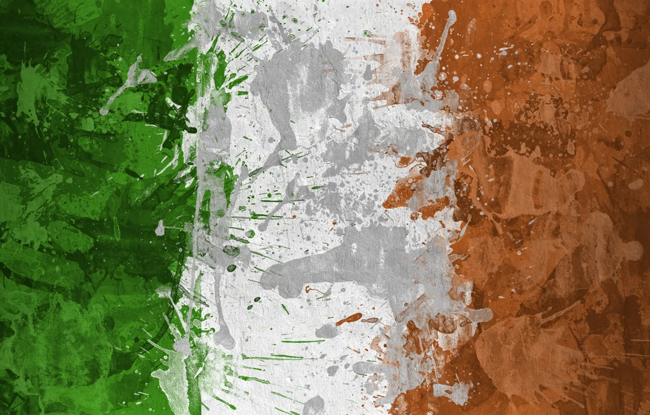 Photo wallpaper paint, flag, Ireland, flag, Ireland, The Republic Of Ireland, Republic of Ireland, The republic of …