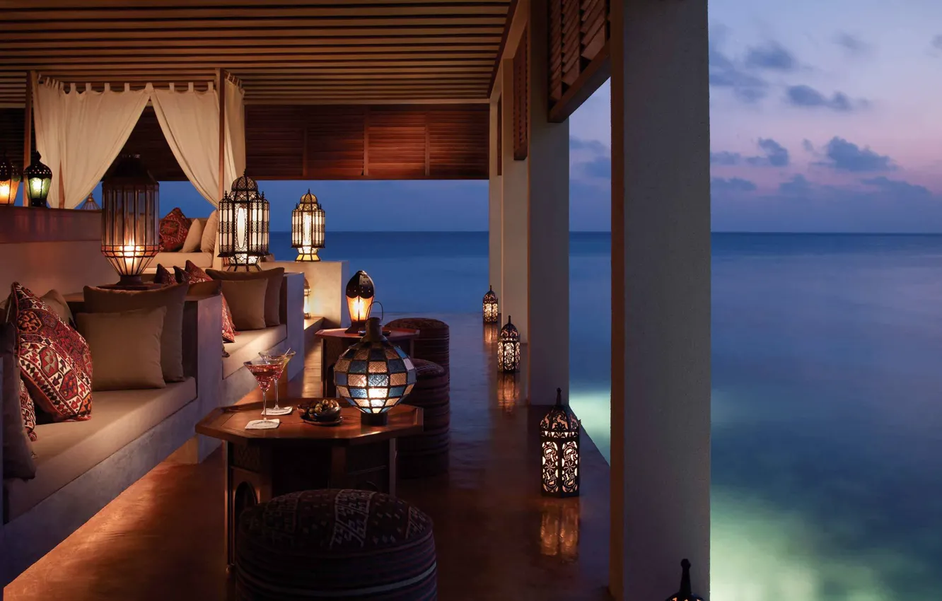 Photo wallpaper comfort, the ocean, stay, calm, island, Paradise, beauty, interior