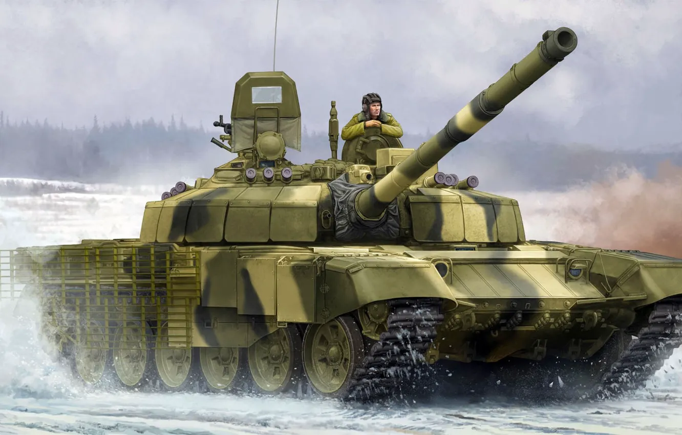 Photo wallpaper T-72B2, Uralvagonzavod, Slingshot, Soviet medium and main tank