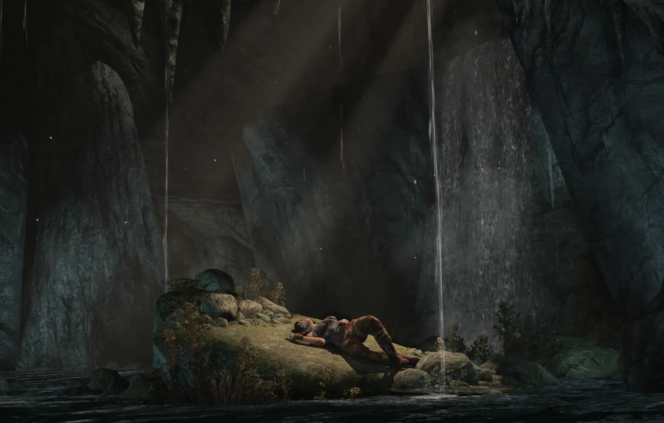 Photo wallpaper Tomb Raider, 2013, Screenshot, screensaver, lara croft. Game, Lara Croft game