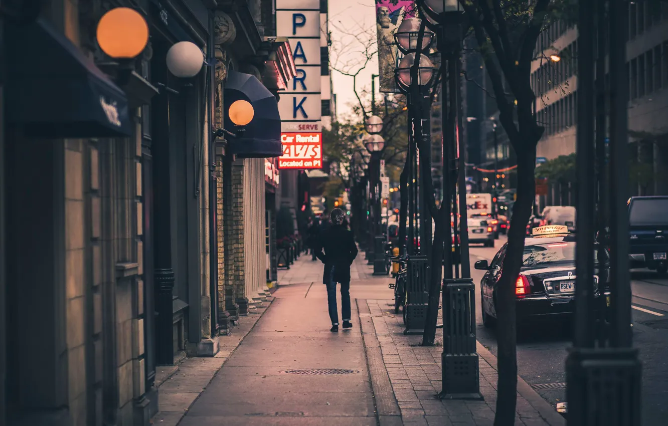 Photo wallpaper Canada, Toronto, Street Photography, Wellington Street