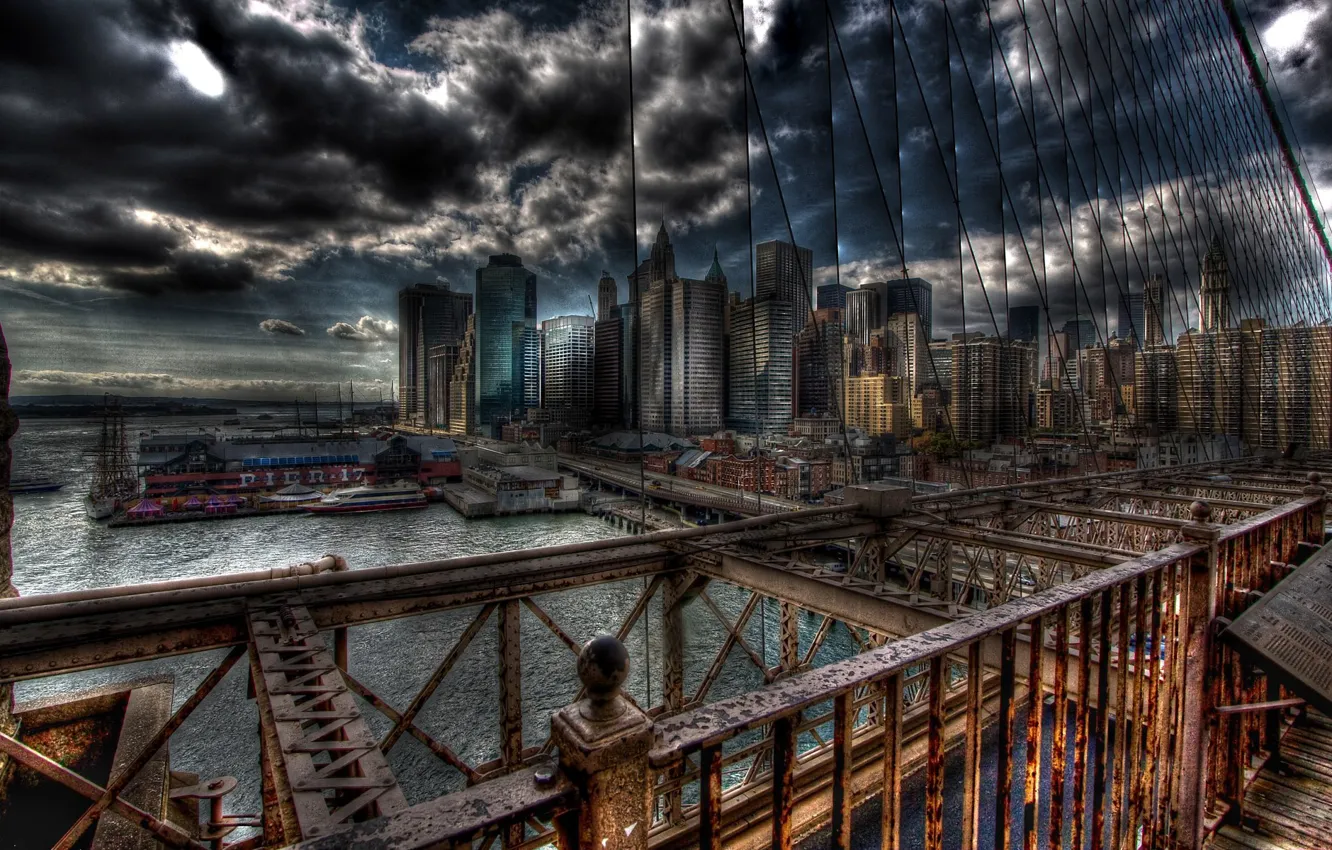 Photo wallpaper the city, HDR, Apocalyptic
