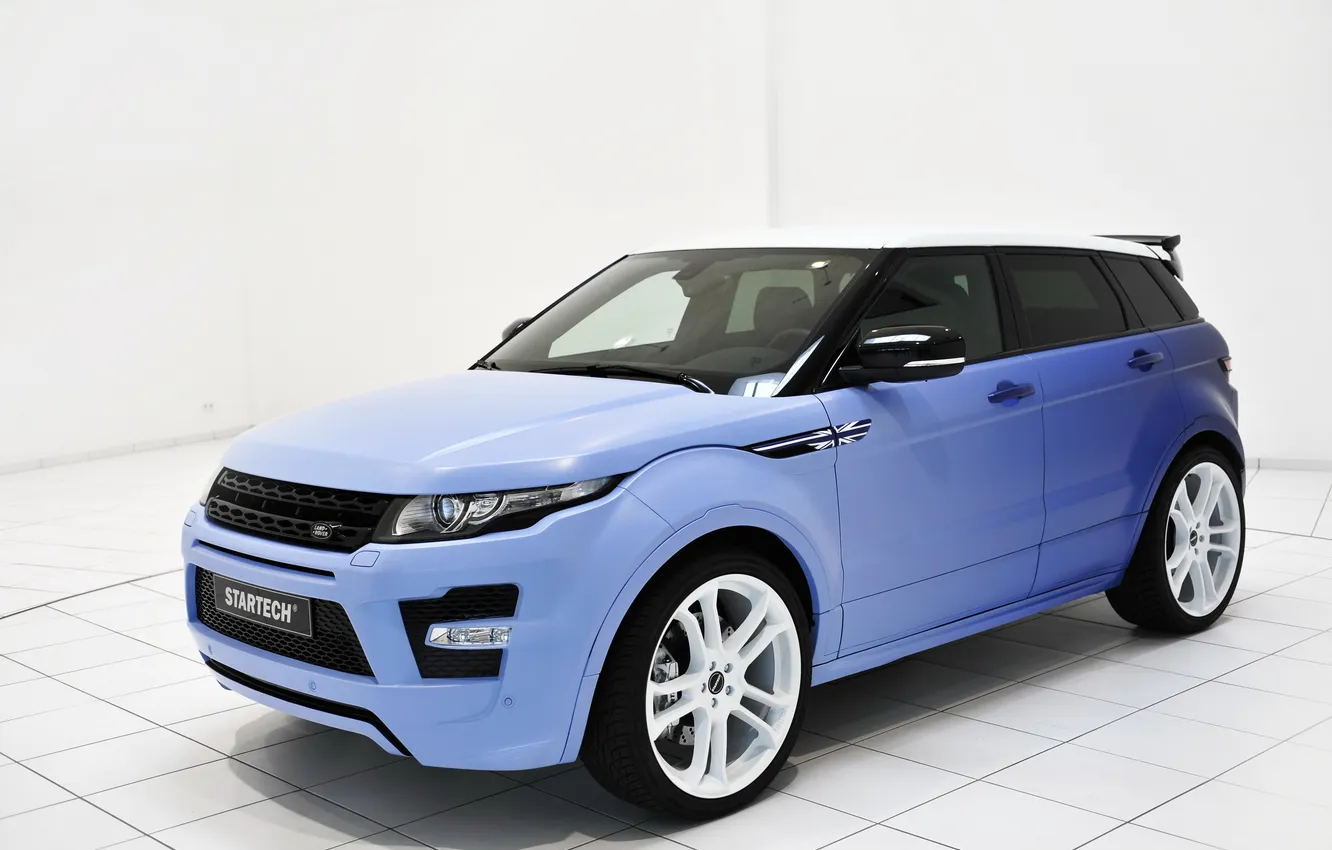 Photo wallpaper Land Rover, Range Rover, Ewok, Range Rover, Land Rover, blue., evoque b4