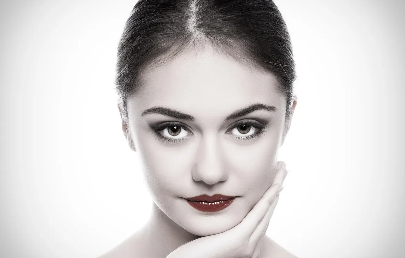 Photo wallpaper background, portrait, makeup