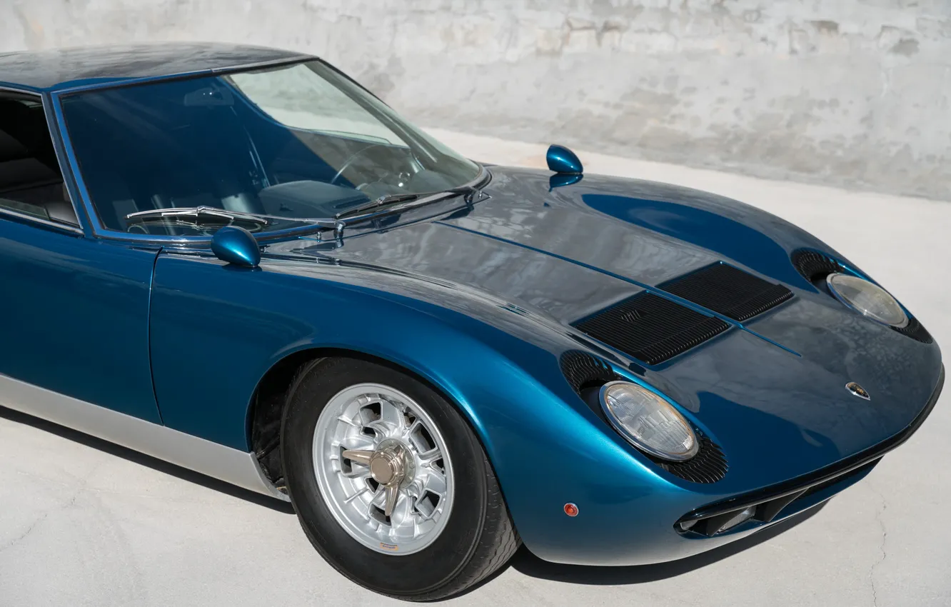 Photo wallpaper Lamborghini, supercar, 1970, lambo, Miura, Lamborghini Miura P400 S