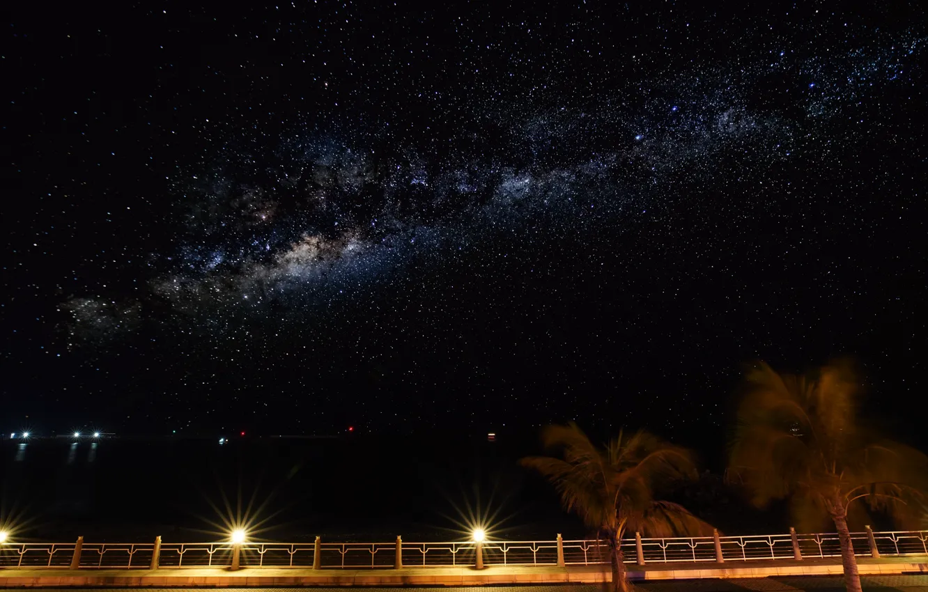 Photo wallpaper stars, night, the milky way