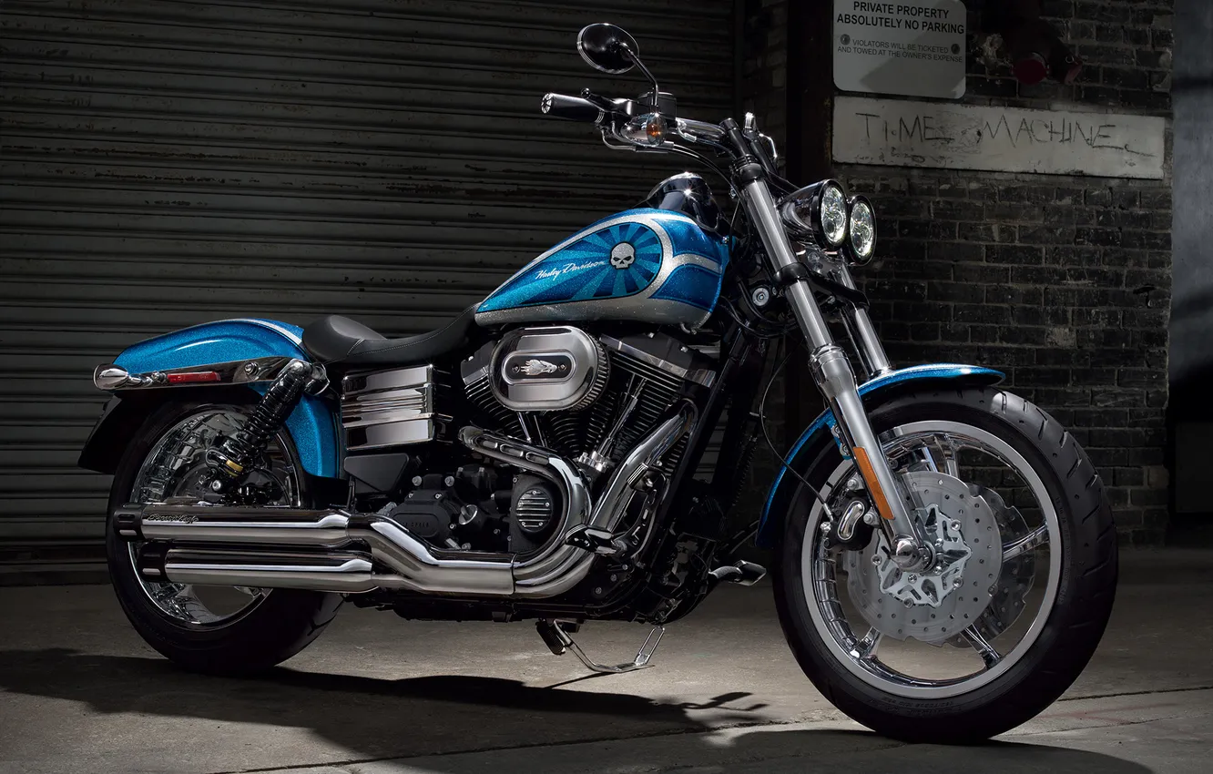 Photo wallpaper motorcycle, Harley Davidson, bike