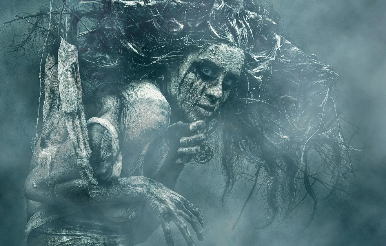 Photo wallpaper woman, portrait, witch