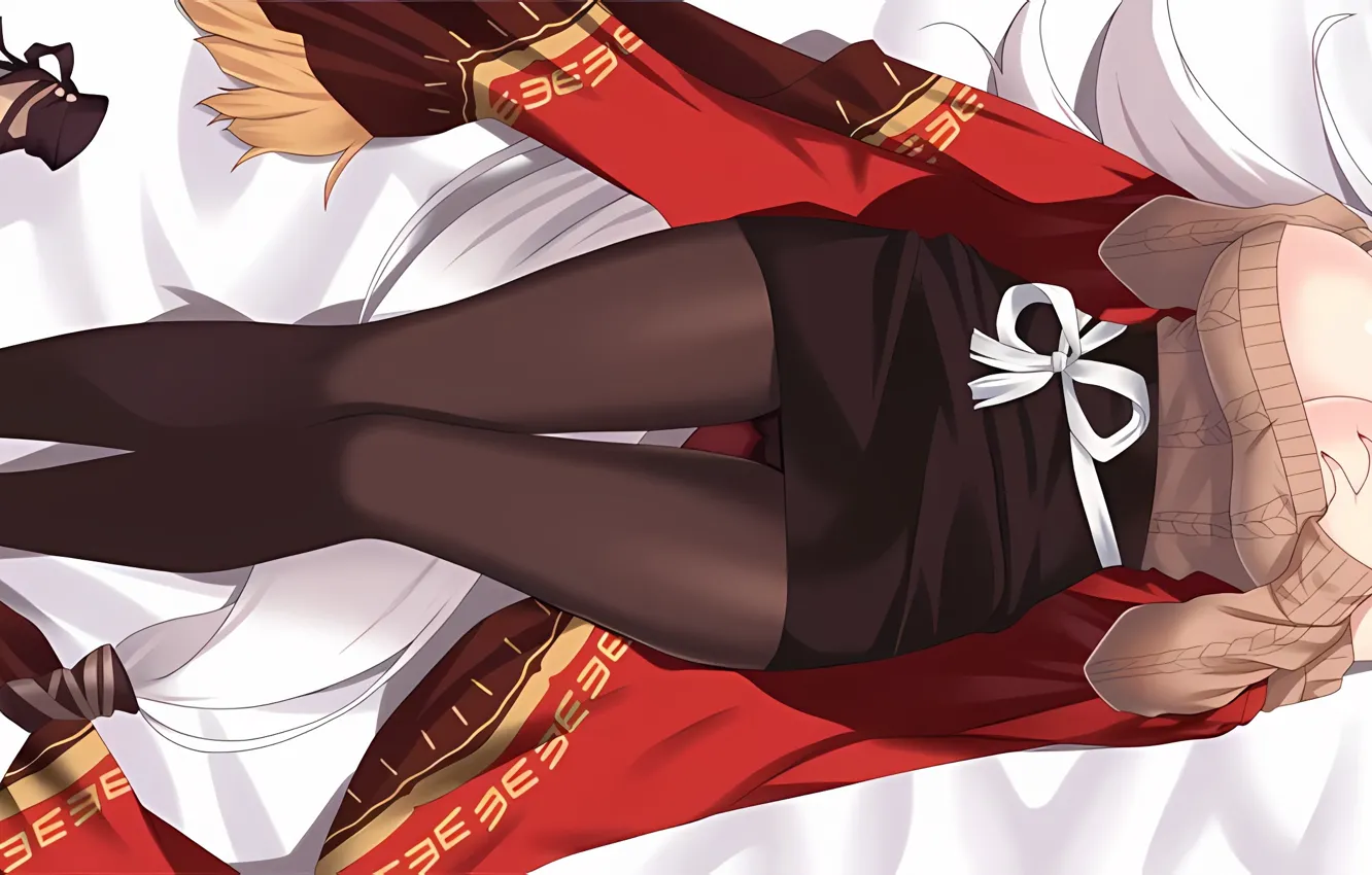 Photo wallpaper widescreen, girl, sexy, Cameltoe, cleavage, blouse, long hair, legs