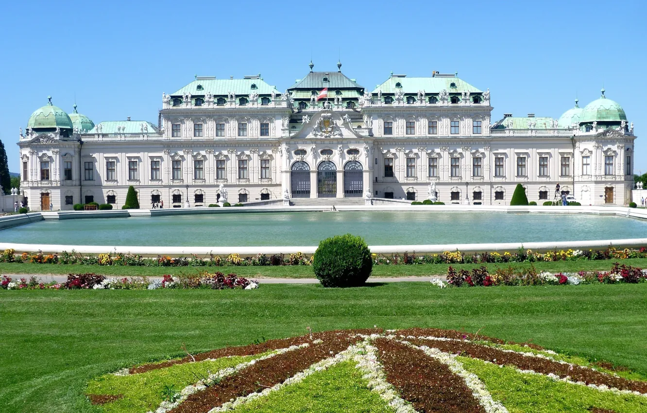 Photo wallpaper Austria, Belvedere, Vienna, the Palace complex, Baroque, Belvedere