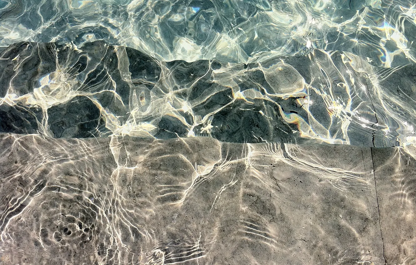 Photo wallpaper Water, Beautiful, Water, Shine