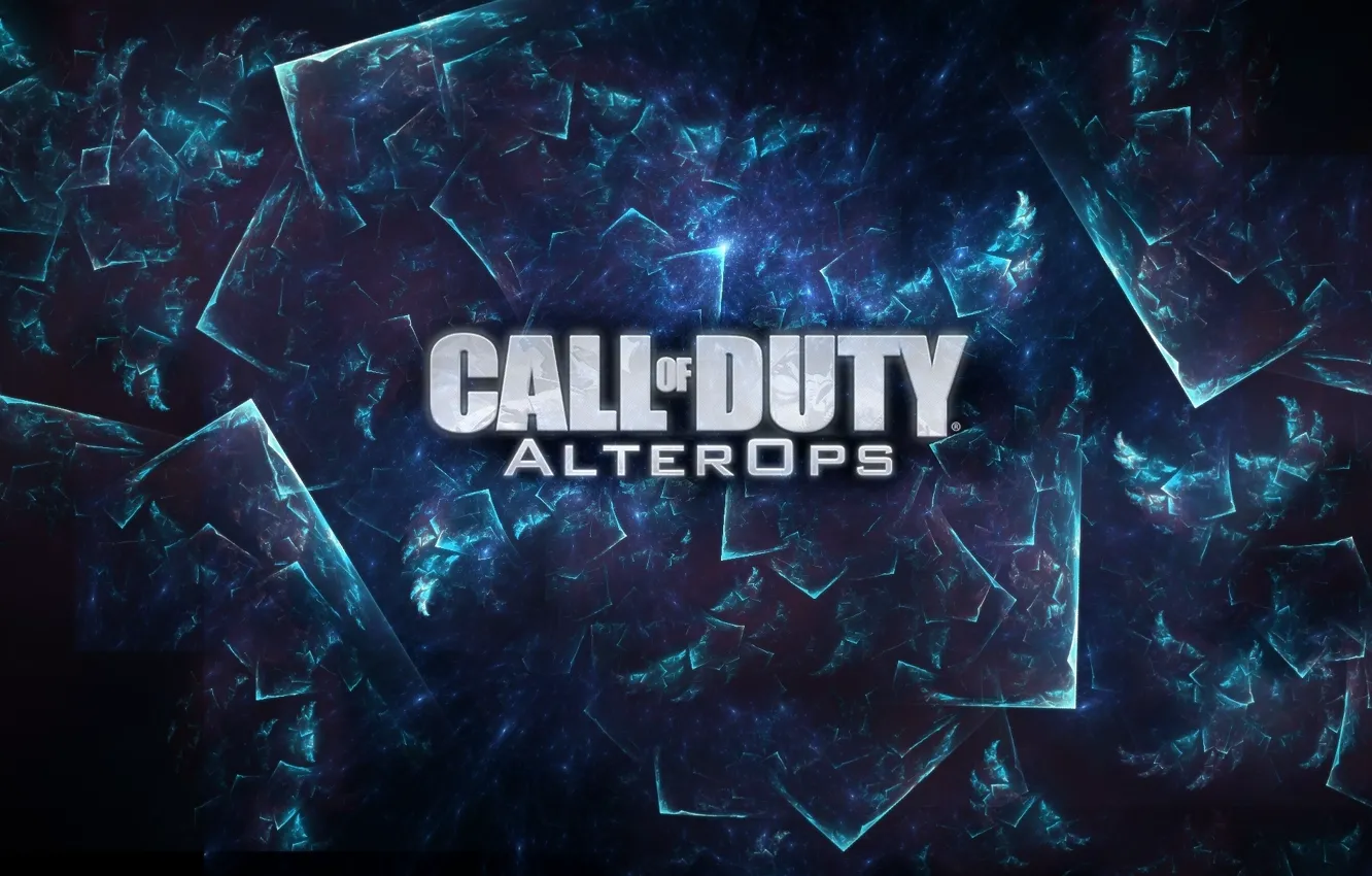 Photo wallpaper Call of Duty, game, blue, background, do, call of duty: alter ops, Age Ops