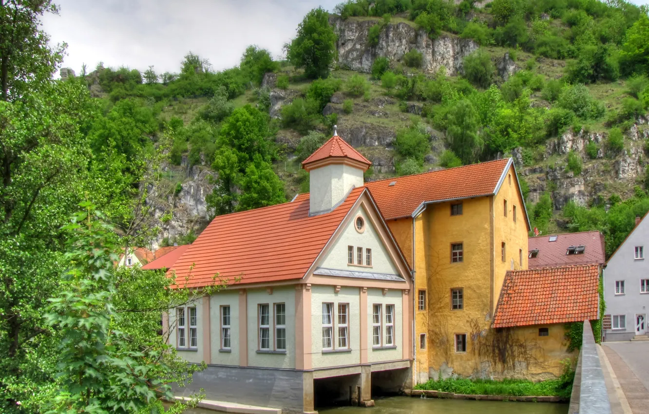 Photo wallpaper the city, photo, Germany, Bayern, Kallmünz