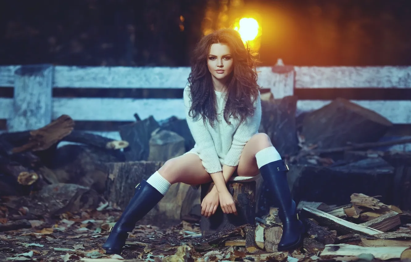 Photo wallpaper light, girl, fashion, art, model, women, color, photo