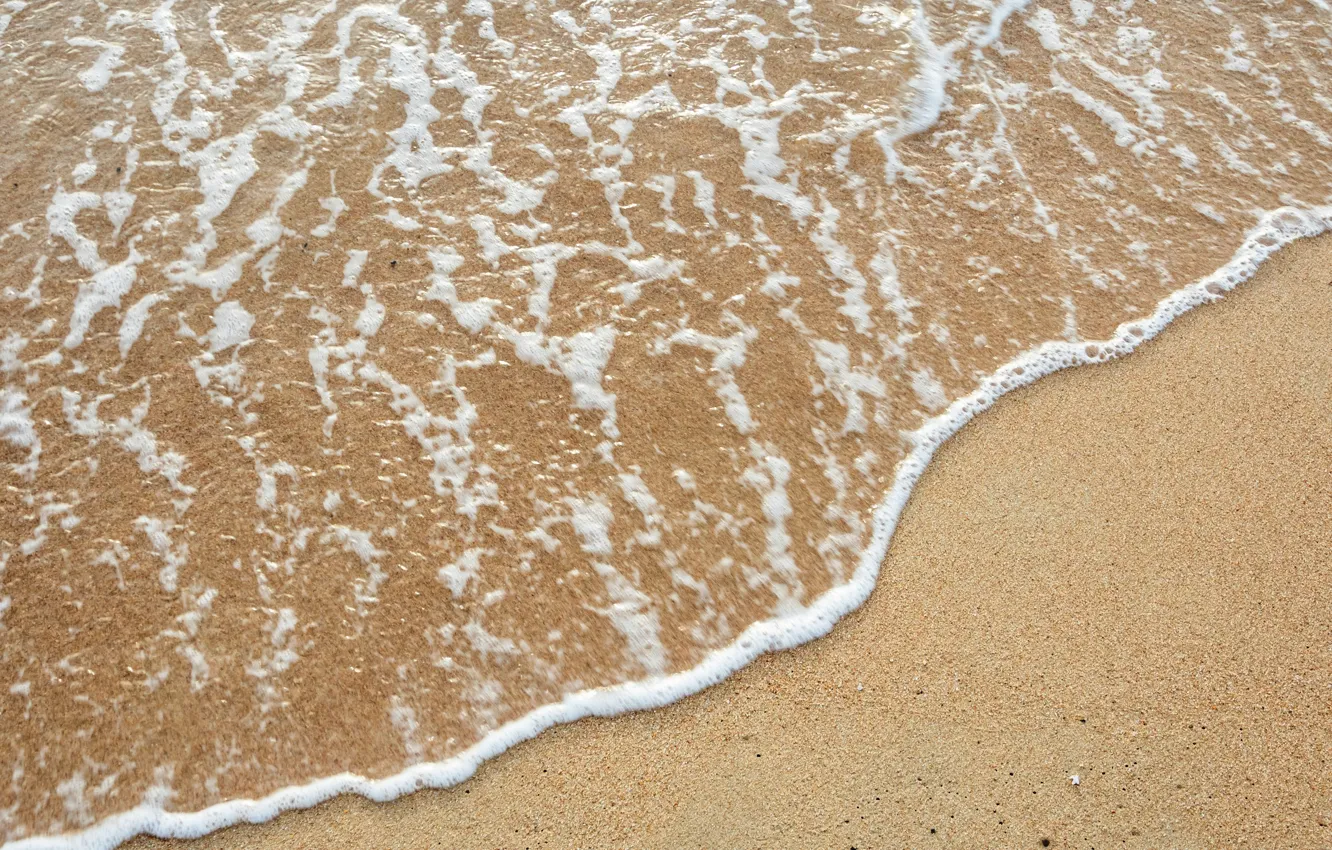 Photo wallpaper sand, sea, wave, beach, summer, summer, beach, sea
