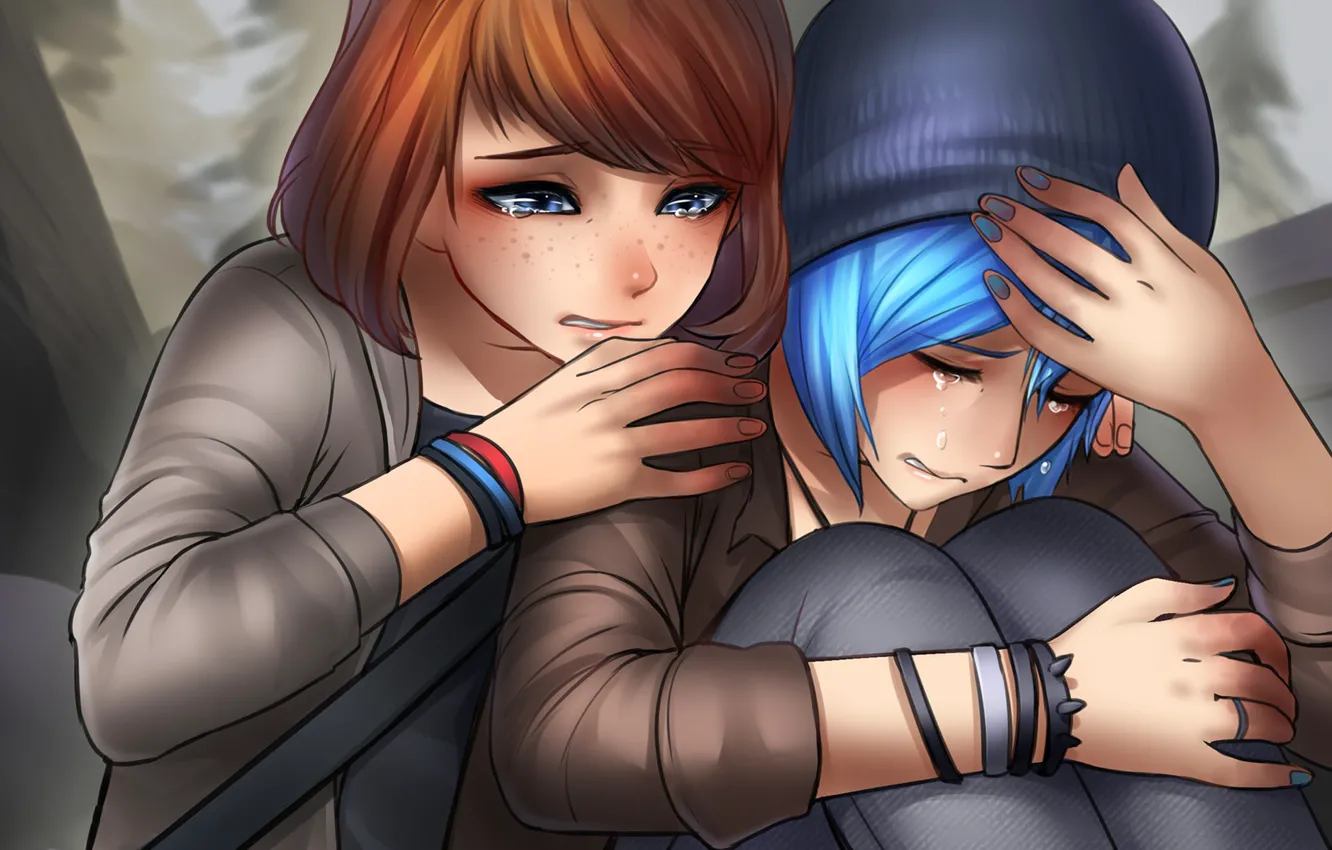 Photo wallpaper game, Max, Price, Chloe, Chloe, MAX, Life Is Strange, Caulfield