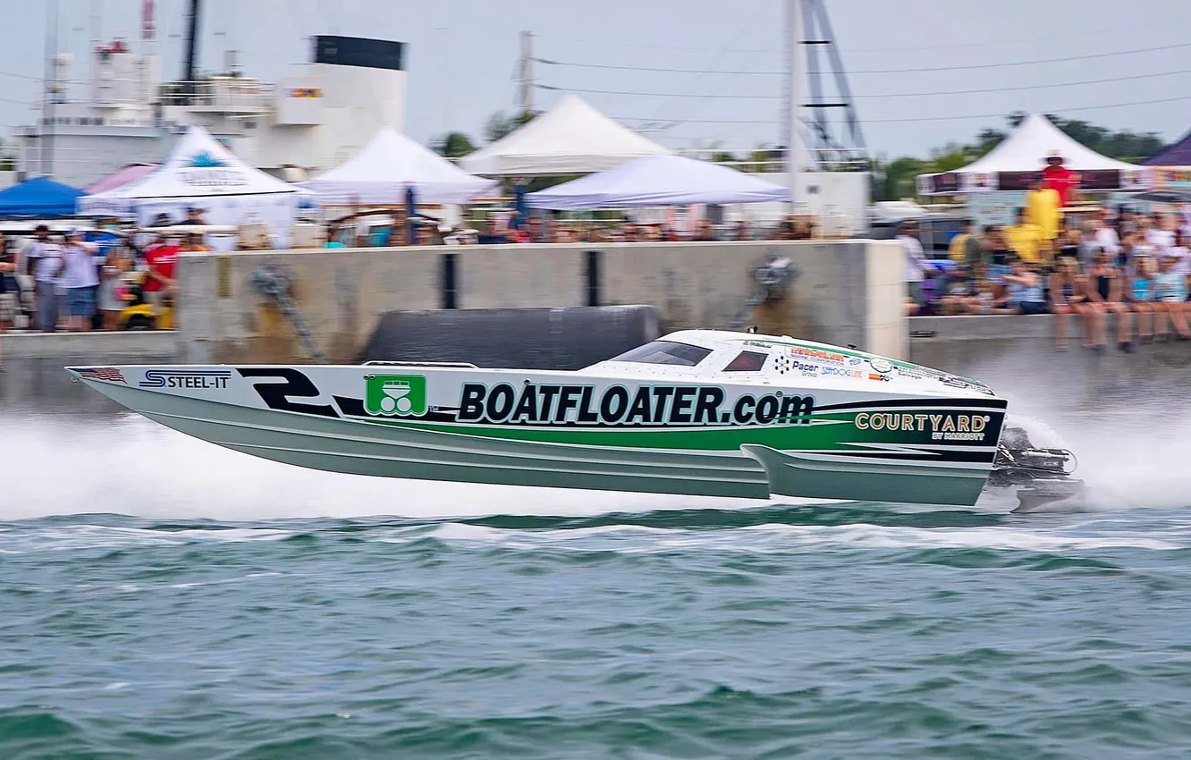 Photo wallpaper race, boat, speed