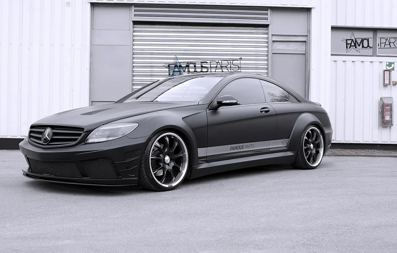 Photo wallpaper Mercedes-Benz, Black, Matte, CL500, Edition, Premium, by Famous Parts