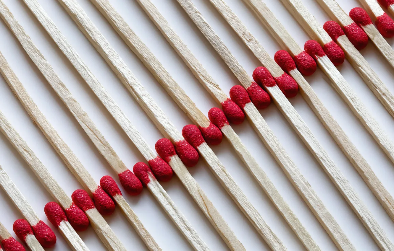 Photo wallpaper macro, background, matches