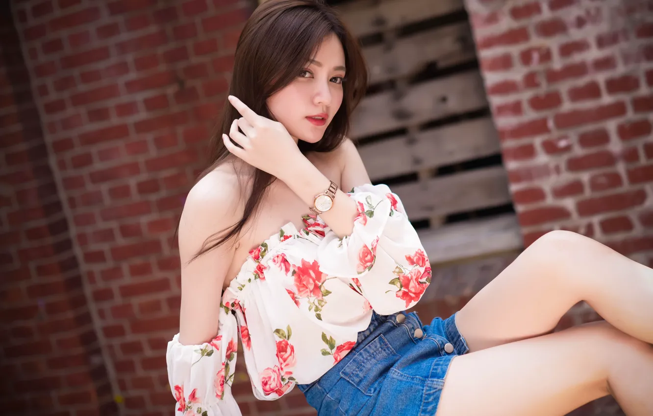 Photo wallpaper summer, look, girl, face, cutie