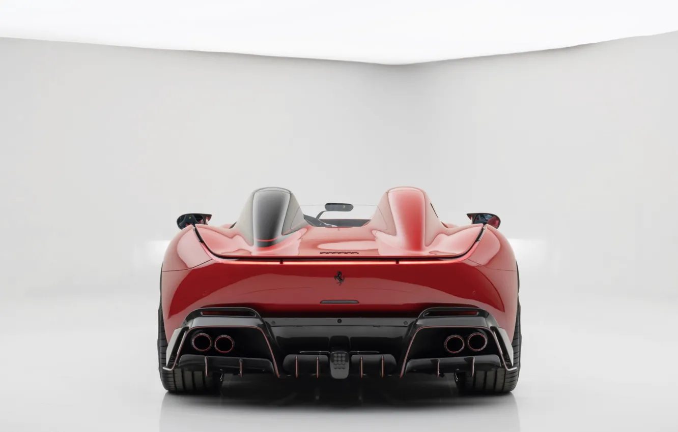 Photo wallpaper Ferrari, supercar, rear view, Mansory, Ferrari Monza SP2