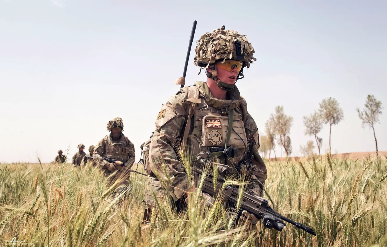 Photo wallpaper weapons, army, soldiers