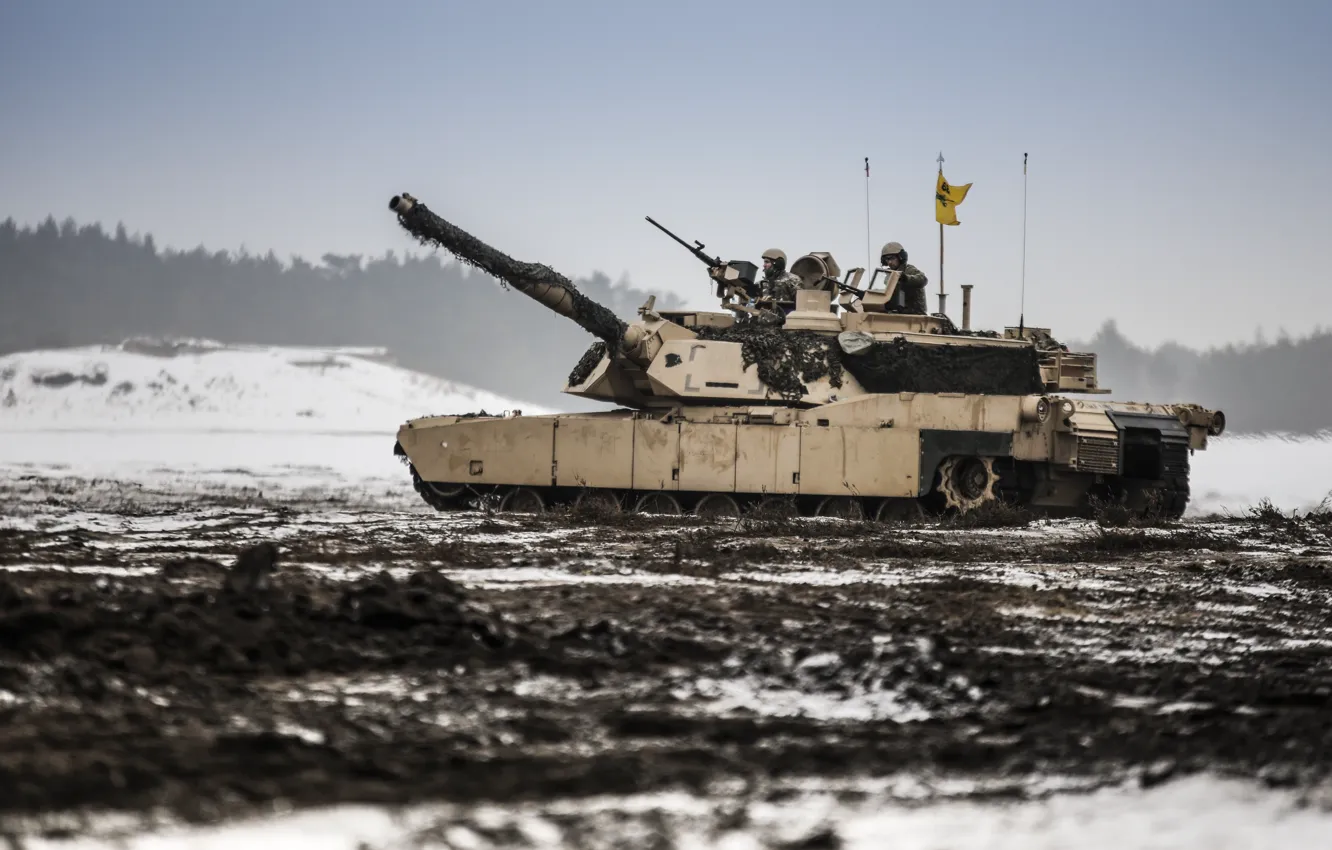 Photo wallpaper tank, M1A1, armor, Abrams, Abrams
