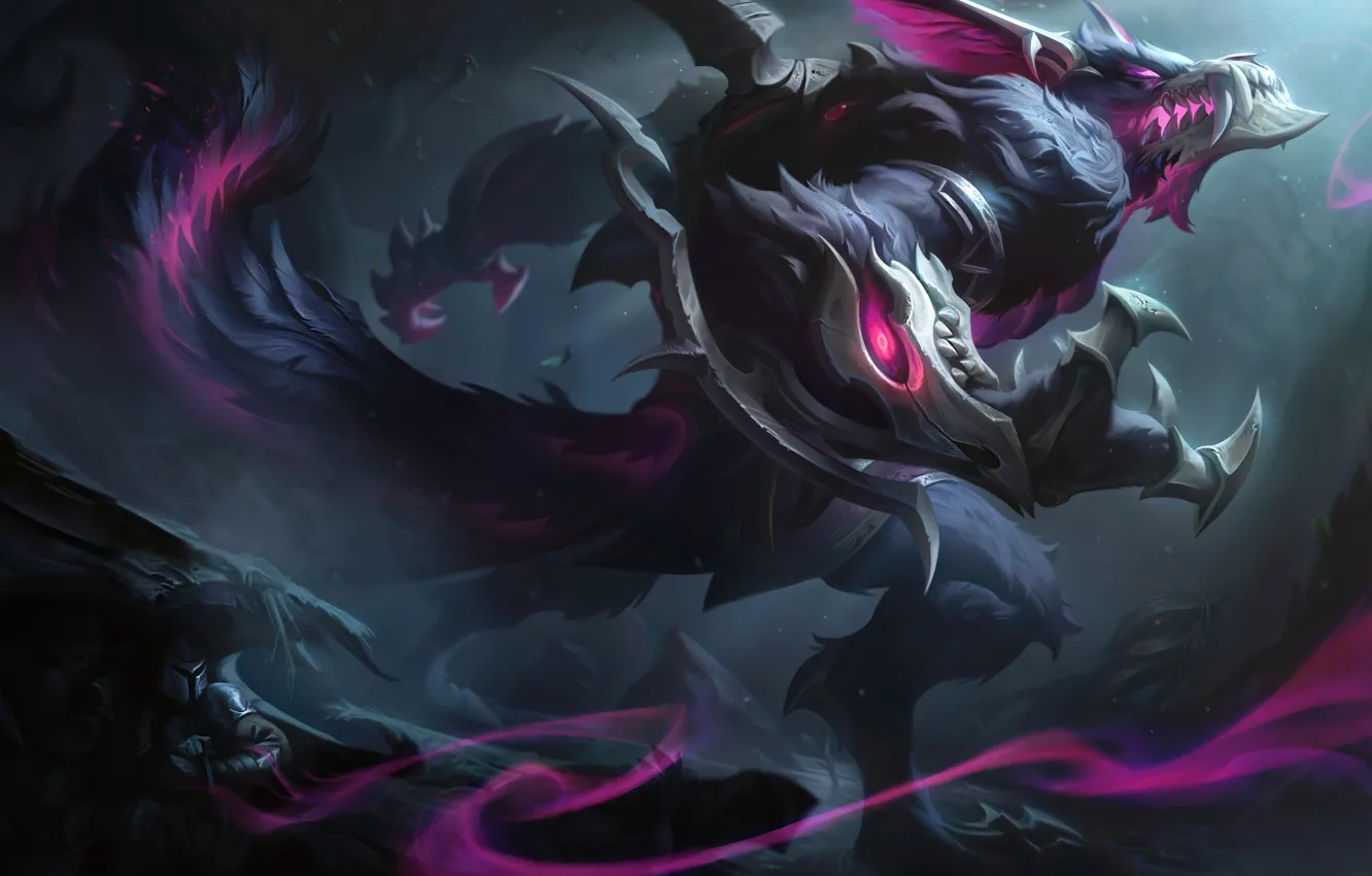 Photo wallpaper Art, League of Legends, Skin, LoL, Warwick, Coven