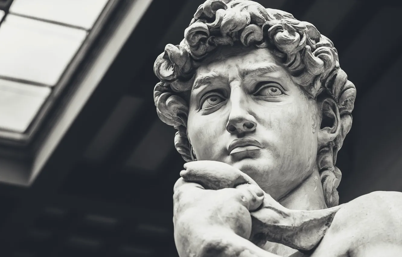 Photo wallpaper Statue, Italy, Florence, Renaissance, Michelangelo, David, Renaissance, Renaissance