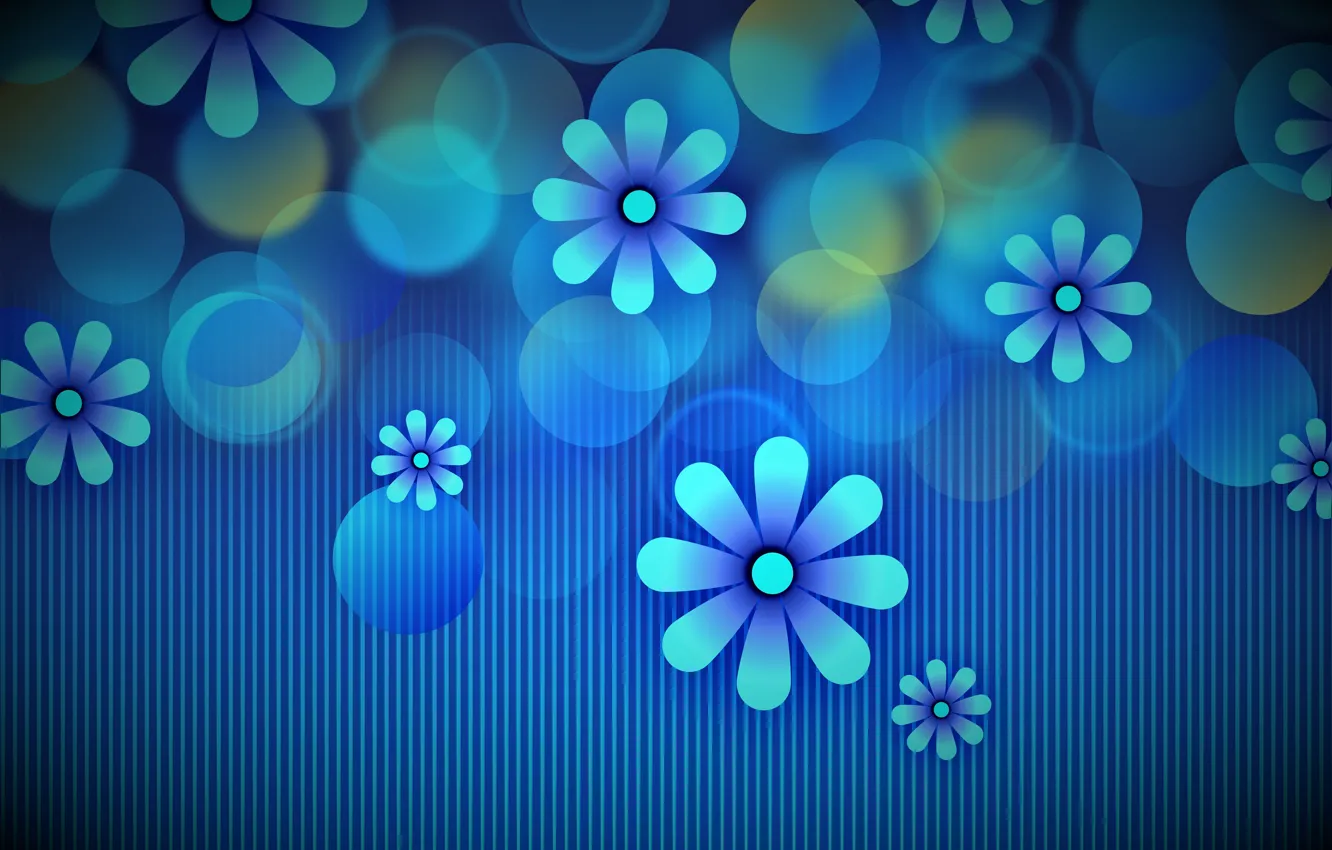 Photo wallpaper flowers, background, graphics, texture, background, bokeh, digital art
