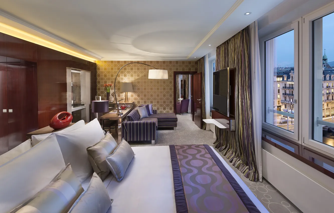 Photo wallpaper design, room, sofa, interior, living room