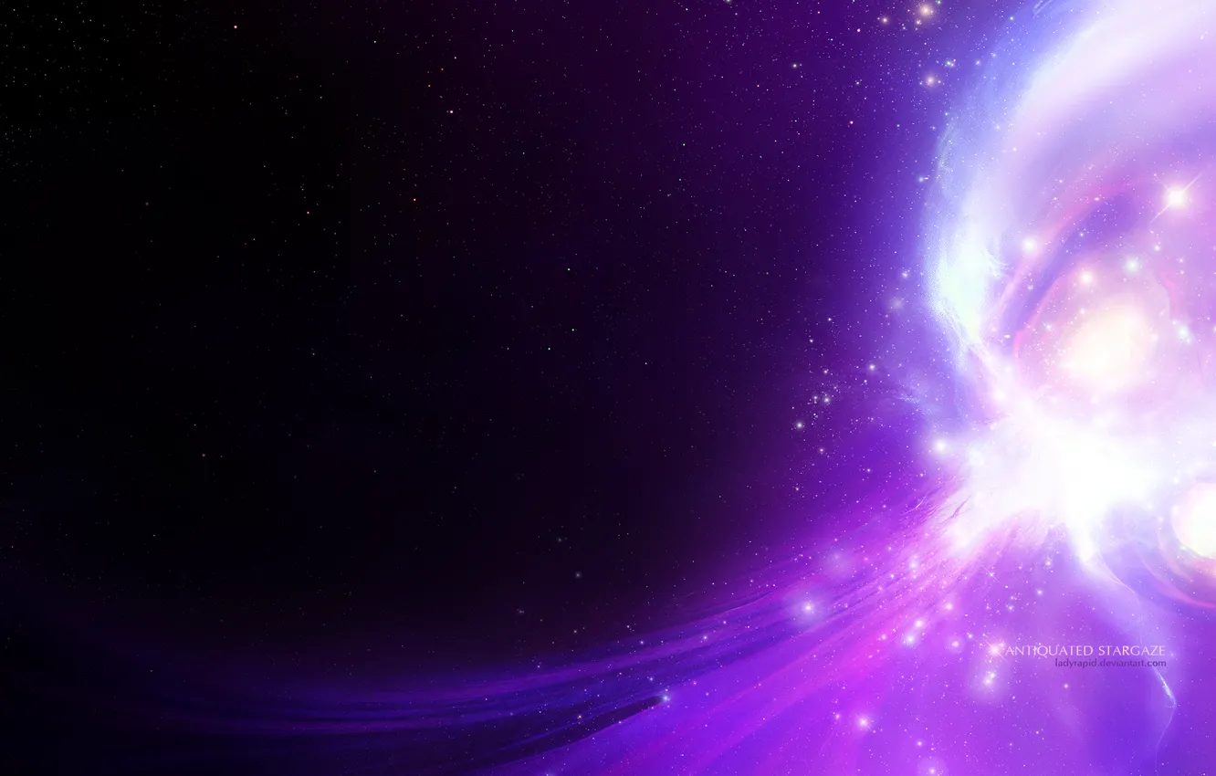 Photo wallpaper stars, light, lights, stars