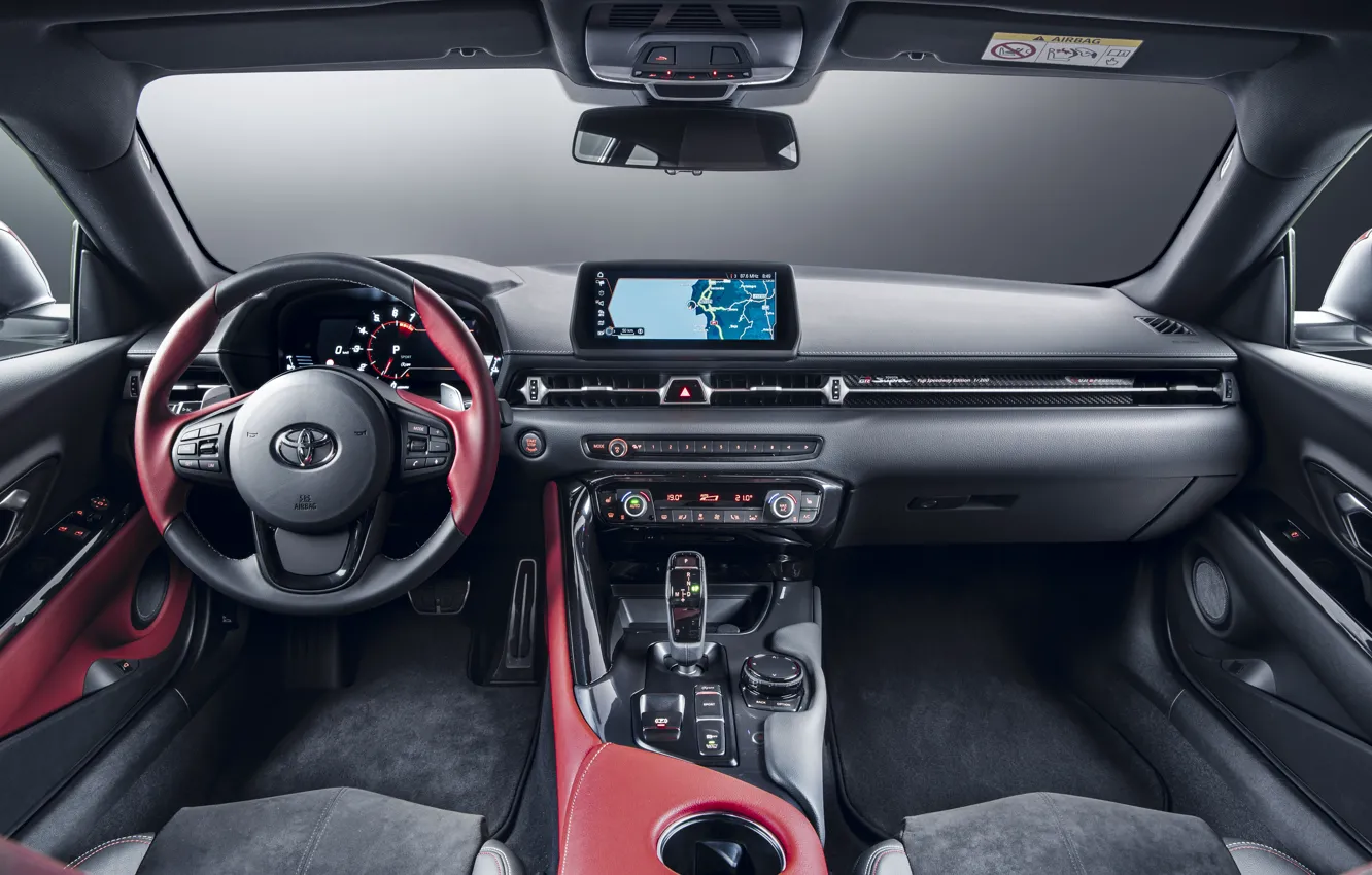 Photo wallpaper Toyota, salon, Supra, 2020, GR Above, A90, 2.0L