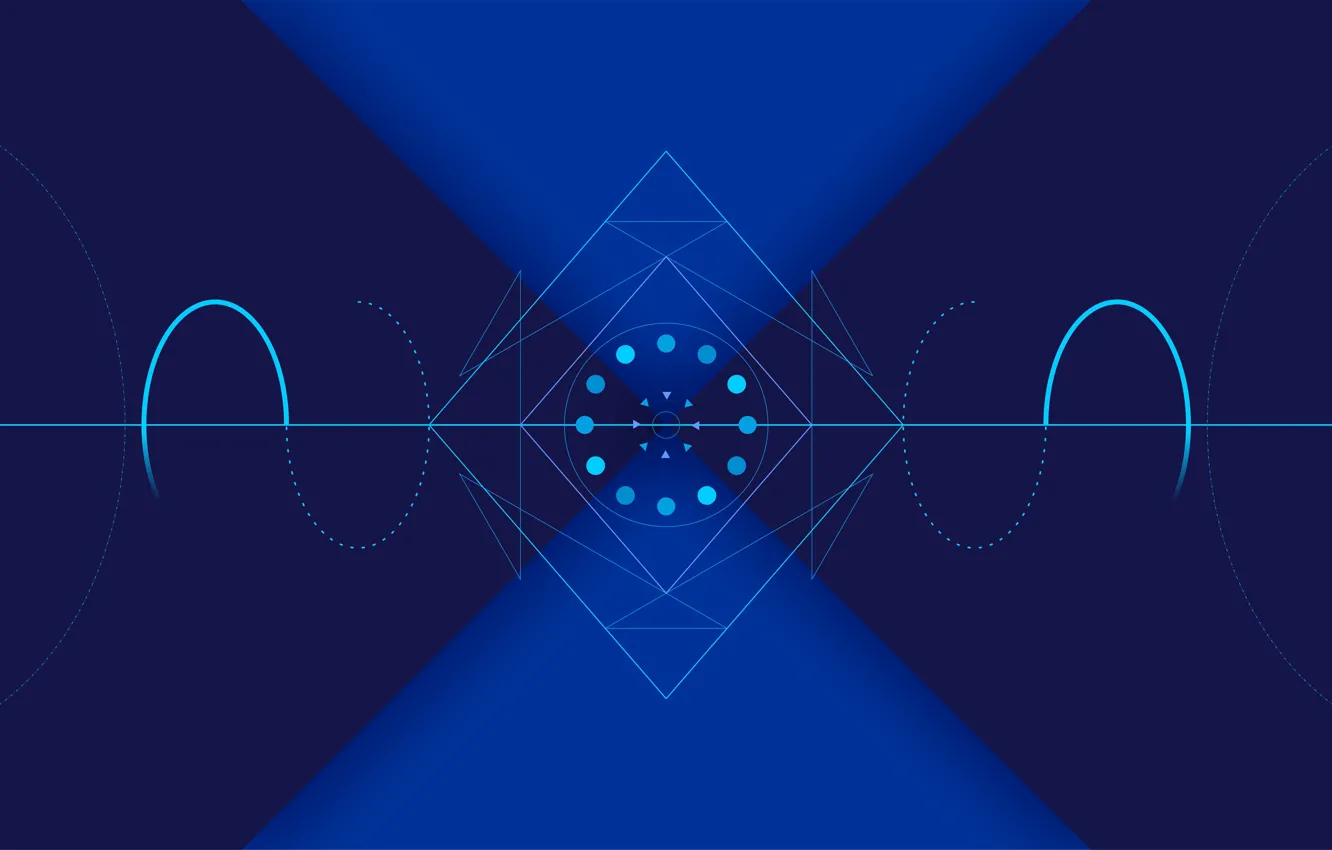 Photo wallpaper vector, wallpaper, blue, background