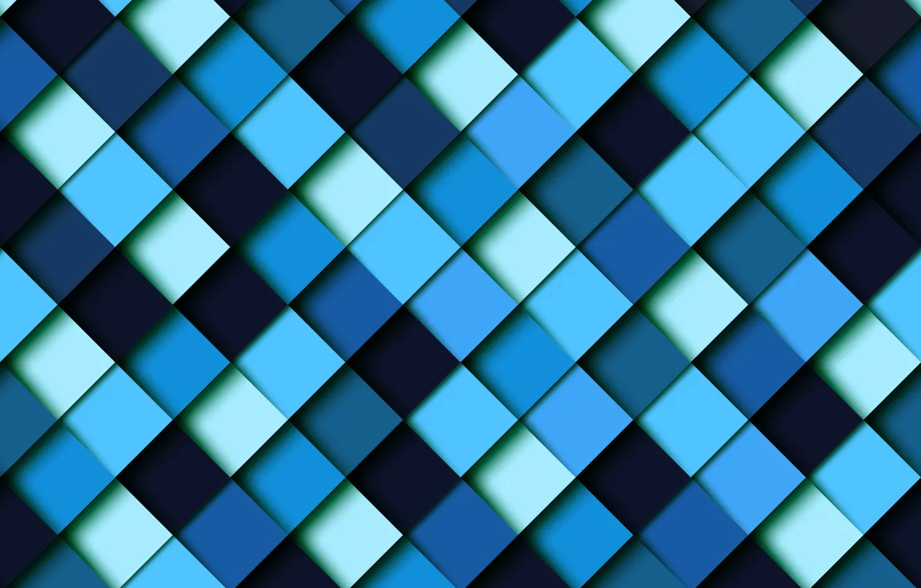 Photo wallpaper blue, blue, squares, Abstraction, Geometric
