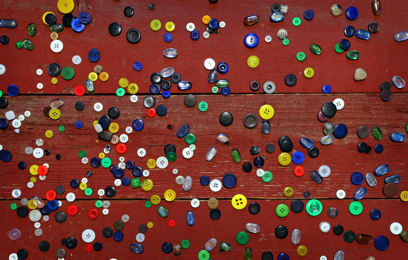 Photo wallpaper trees, bright, colored, buttons, wood, colorful, wallpapers