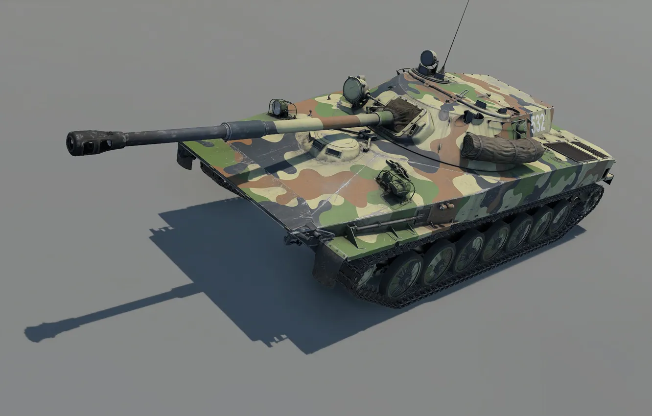 Photo wallpaper USSR, Experienced light tank, PT-85, Object 906